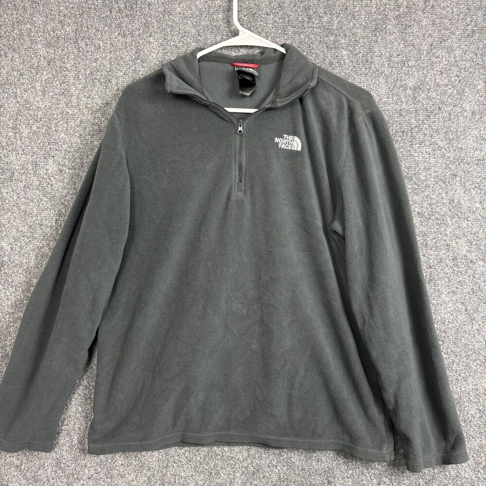 The North Face Mens Pull Over 1/4 Zip Size M Gray